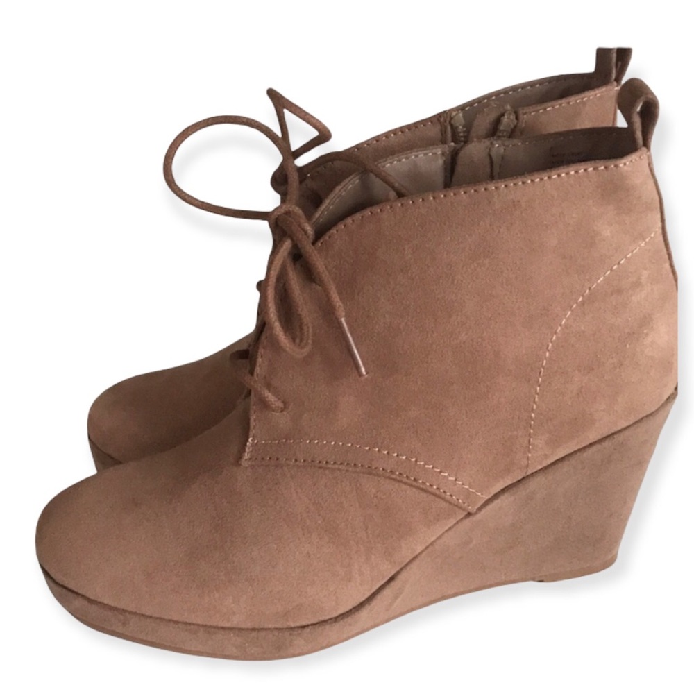 Dolce Vita Faux Suede Wedge Booties